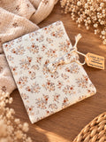 Protège Carnet de Santé en Gaze de coton - Petit bouquet